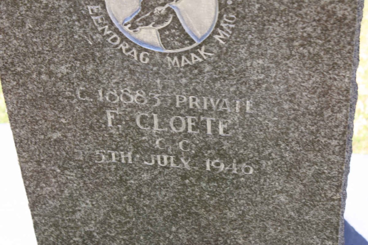 CLOETE F. -1946