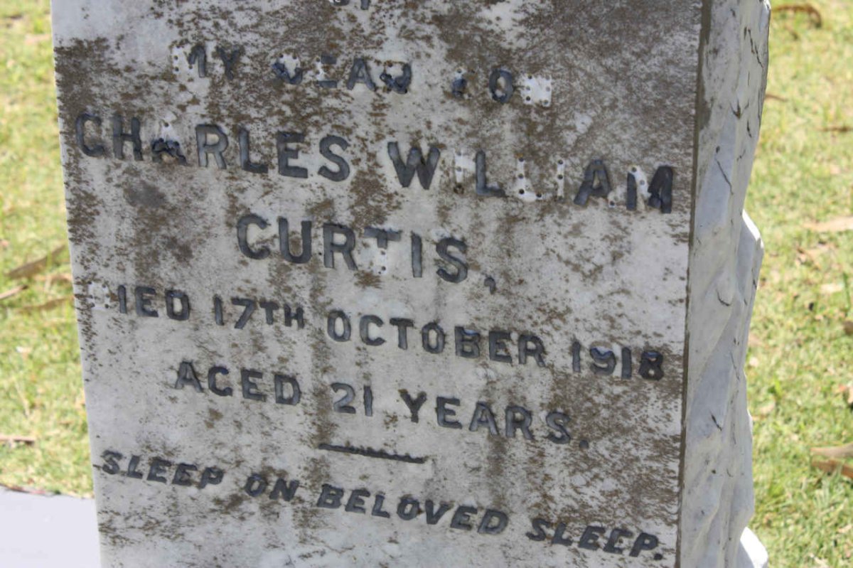 CURTIS Charles William -1918