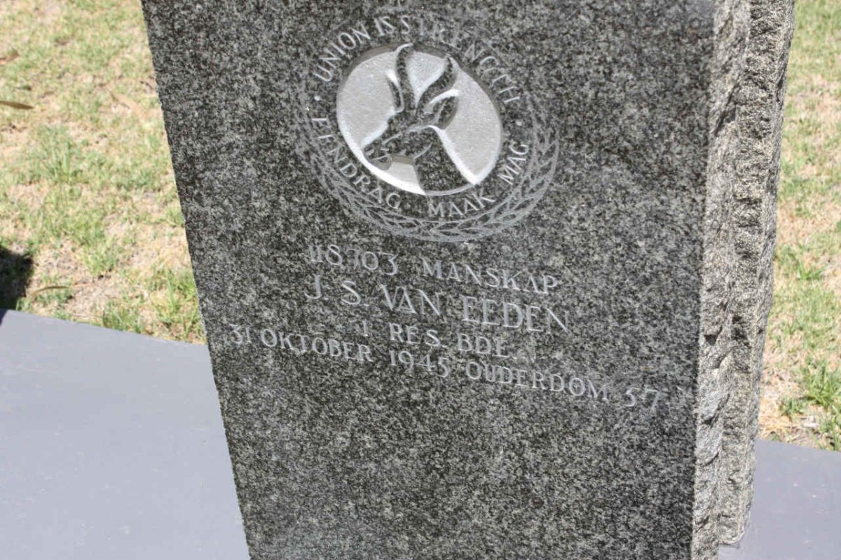 EEDEN J.S., van -1945