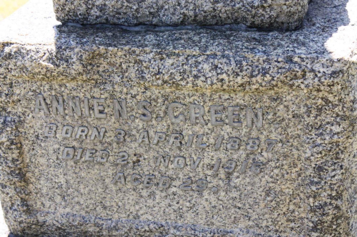 GREEN Annie N.S. 1887-1916