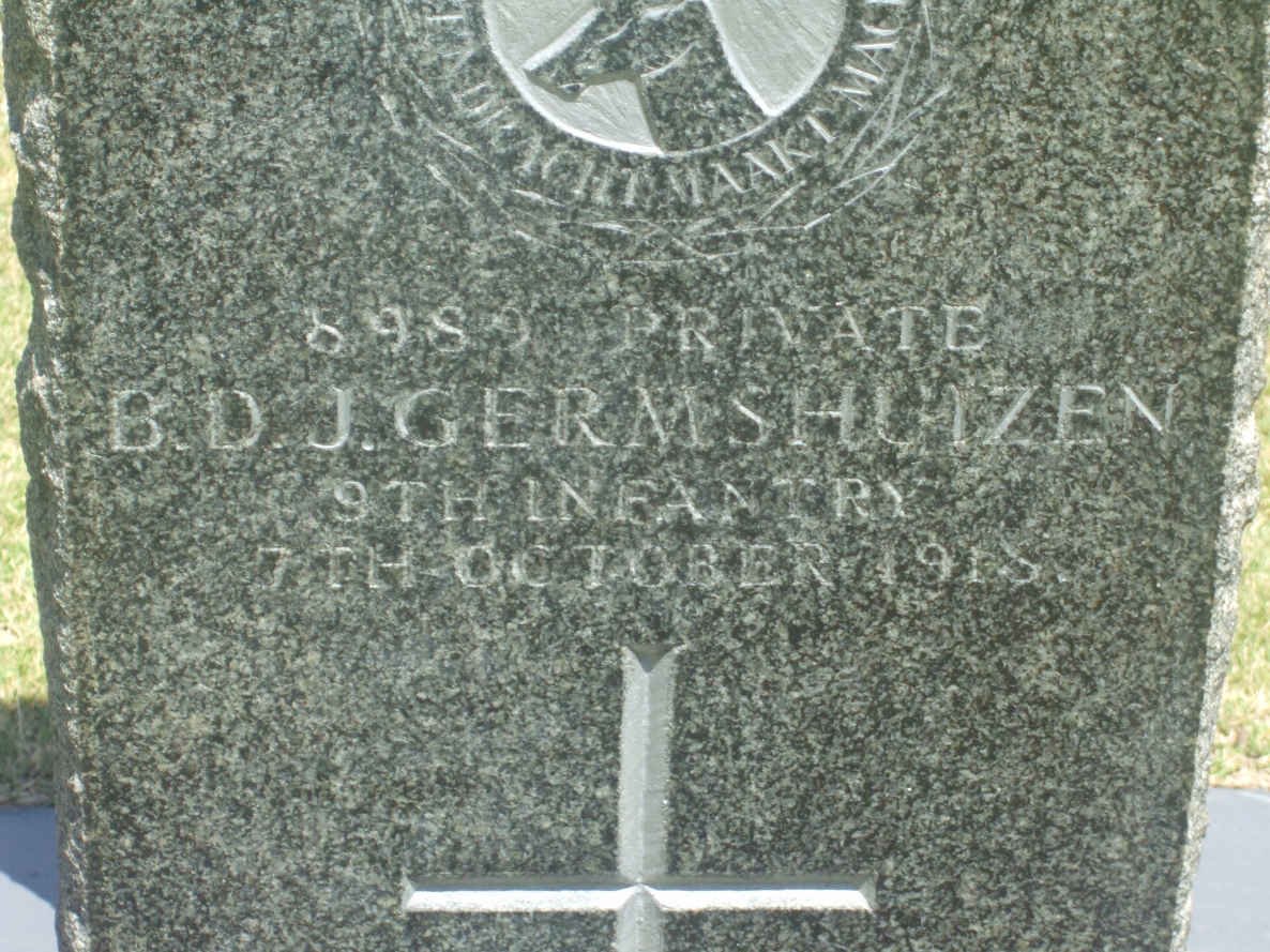 GERMSHUIZEN B.D.J. −1918