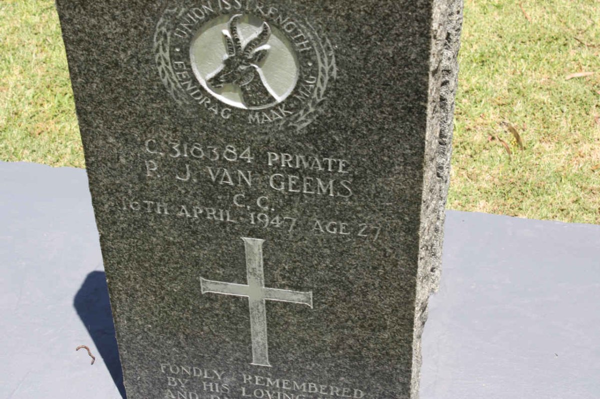 GEEMS P.J., van -1947