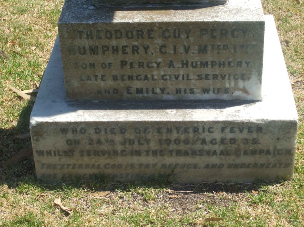 HUMPHERY Theodore Guy Percy -1900