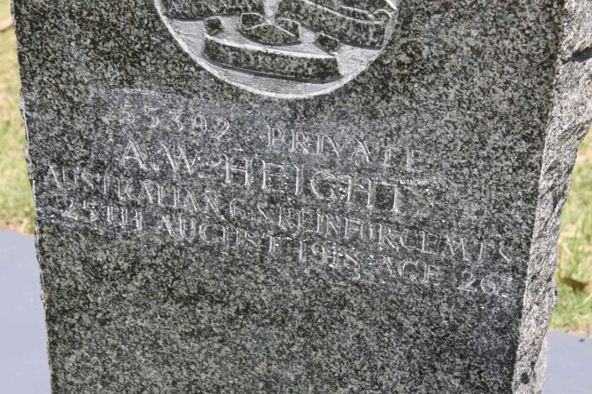 HEIGHT A.W. -1918
