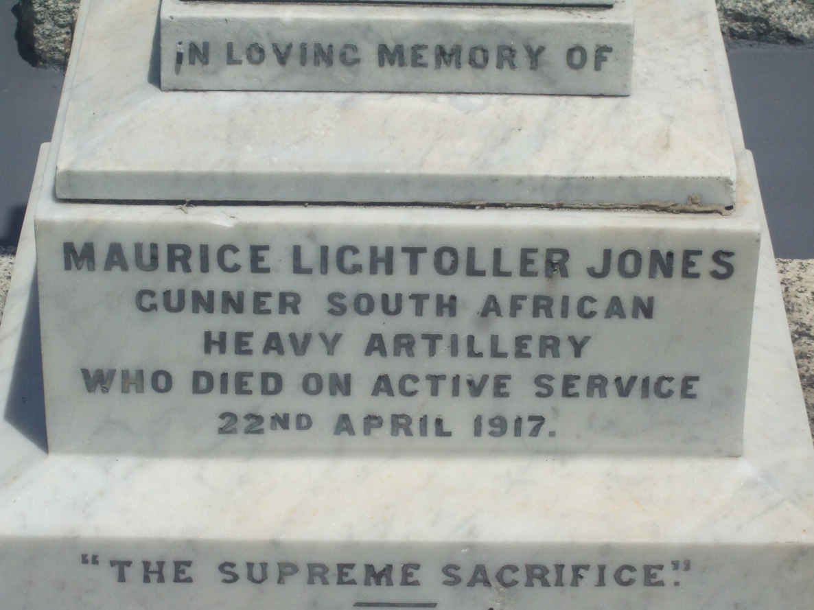 JONES Maurice Lightoller -1917