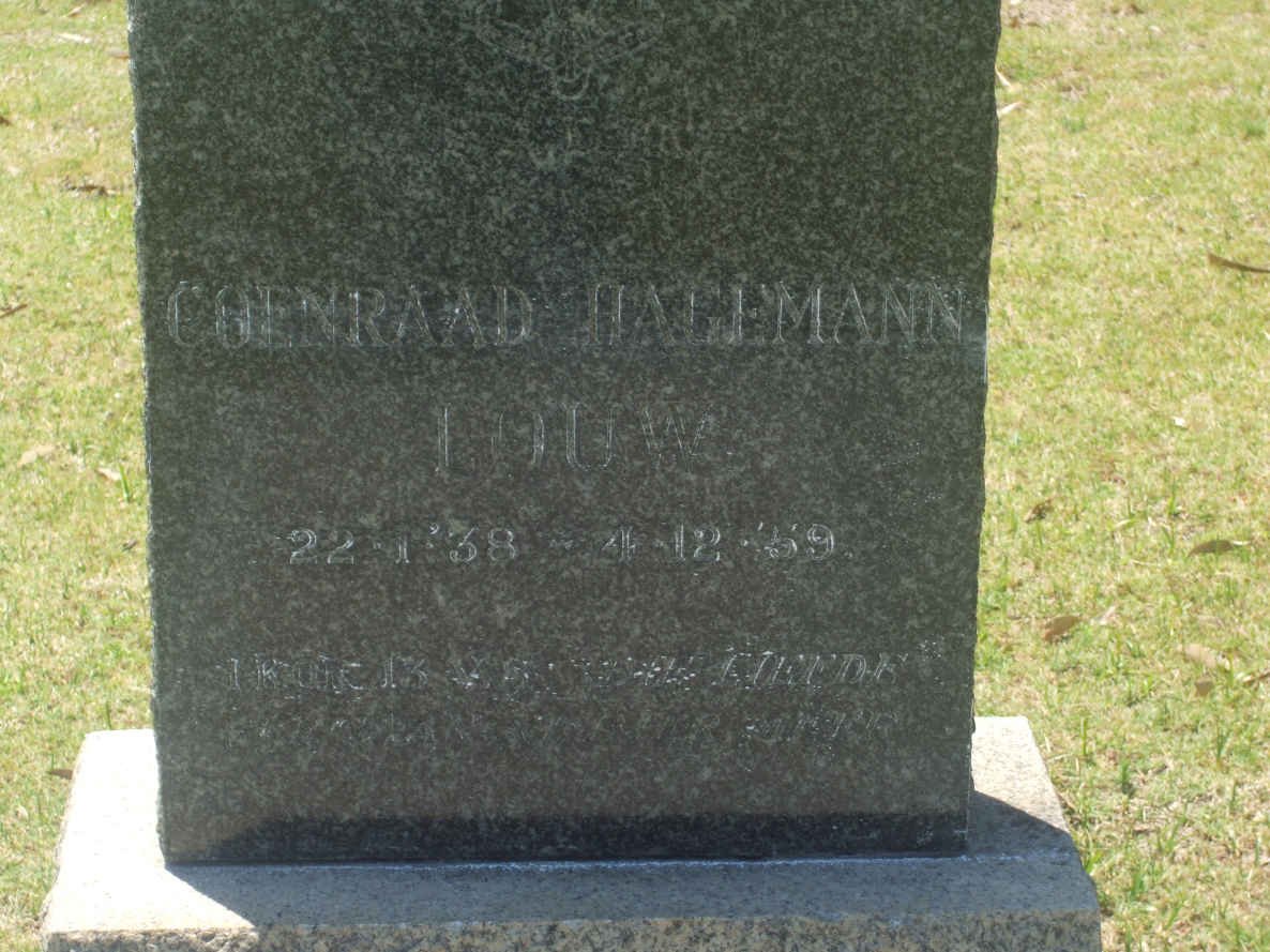LOUW Coenraad Hagemann 1938-1959