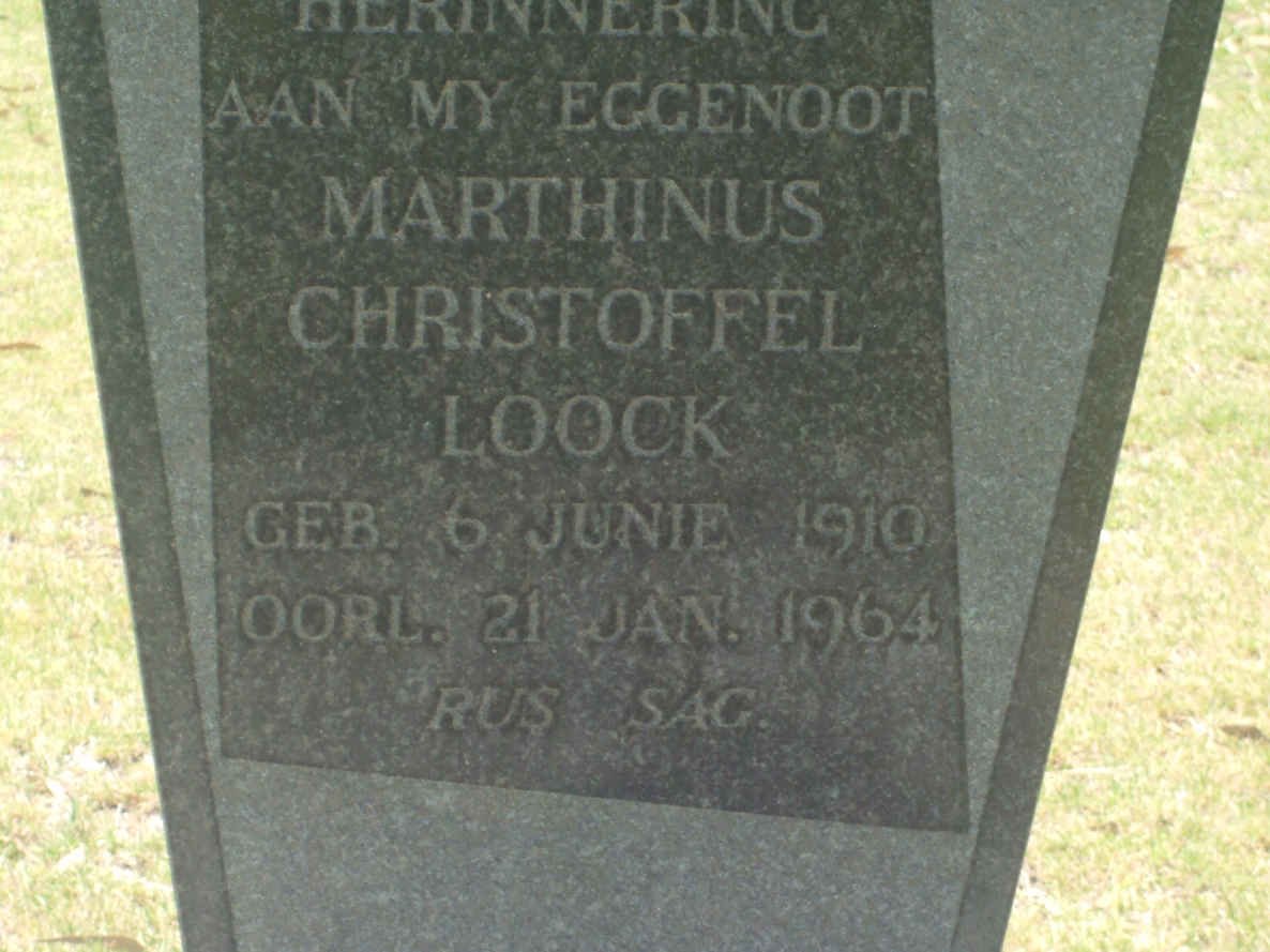 LOOCK Marthinus Christoffel 1910-1964
