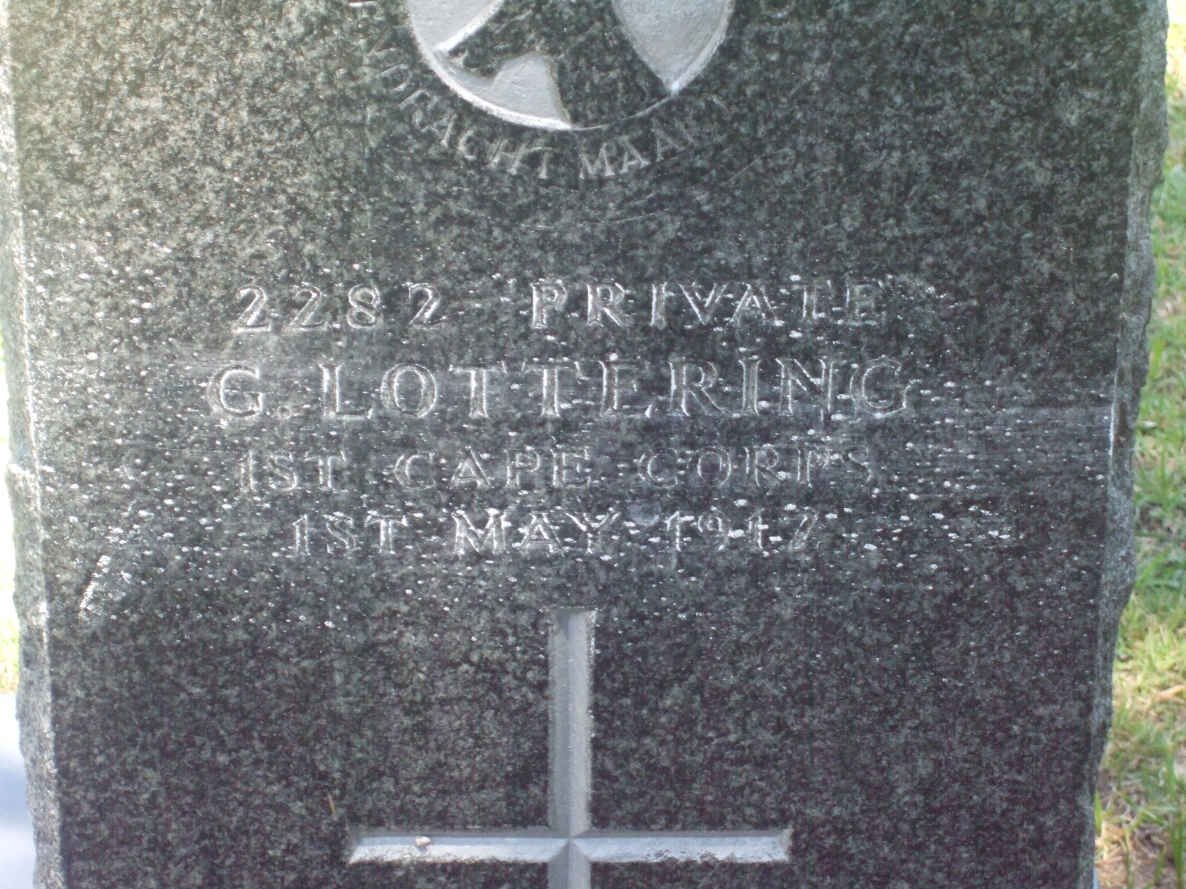 LOTTERING G. -1917