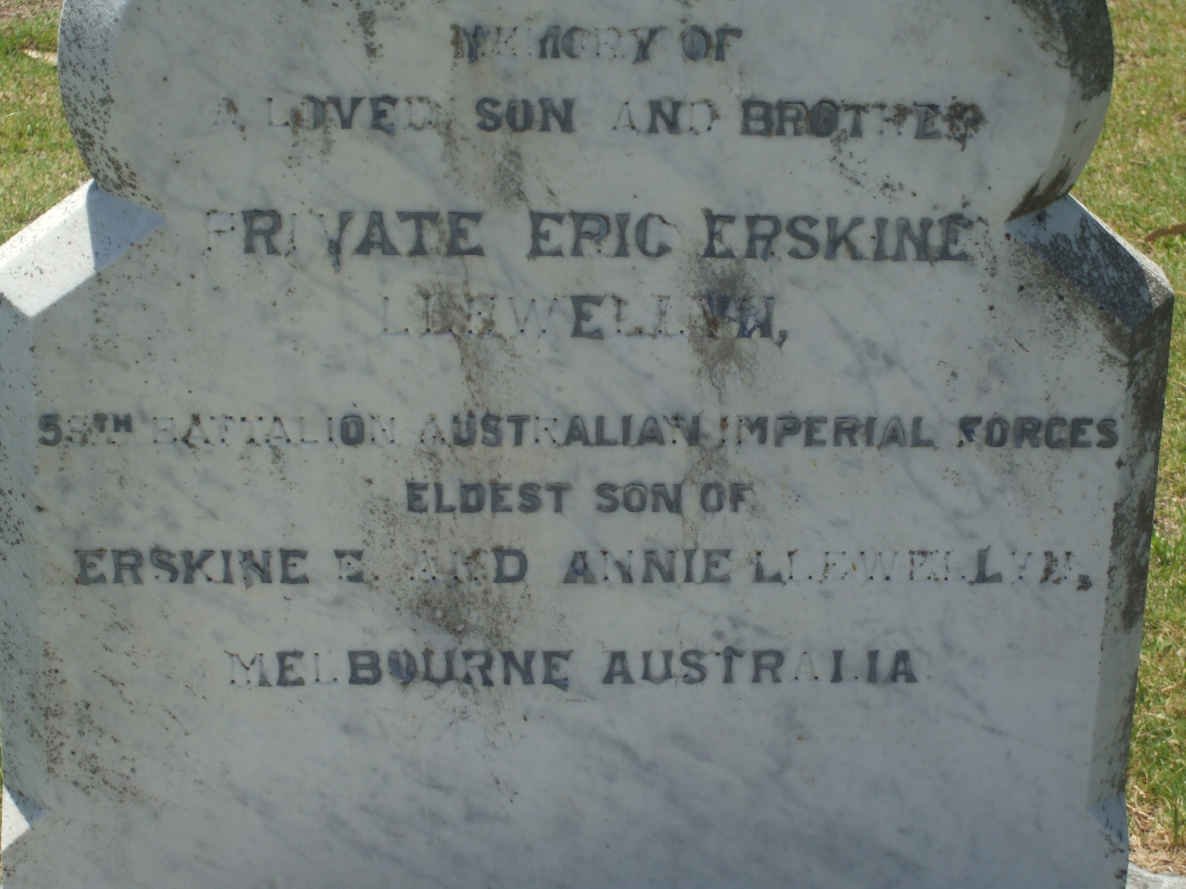 LLEWELLYN Eric Erskine −1916