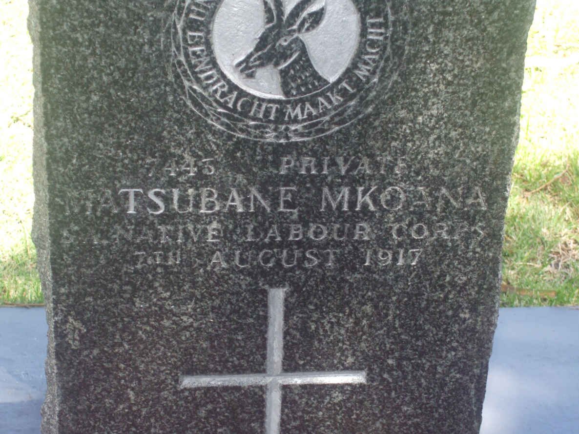 MKOANA Matsubane −1917