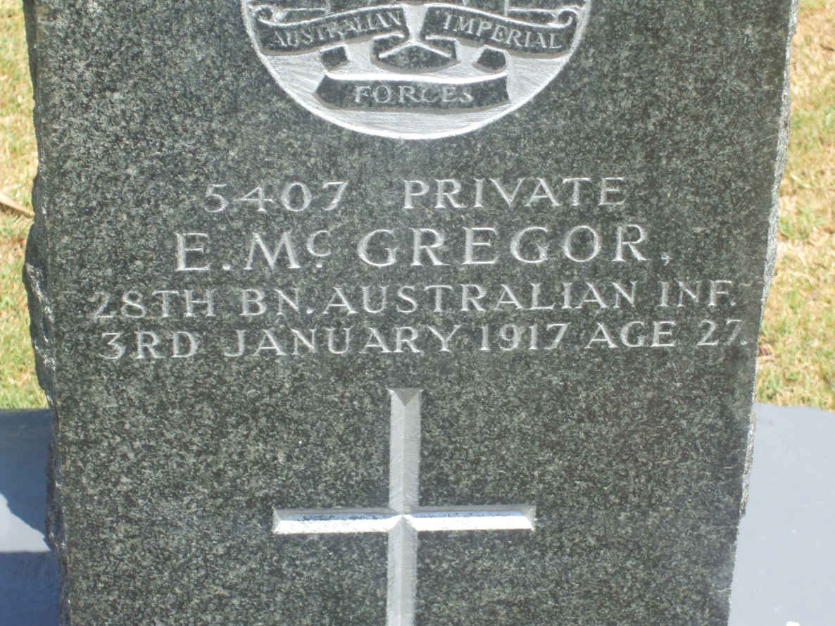 McGREGOR E. -1917