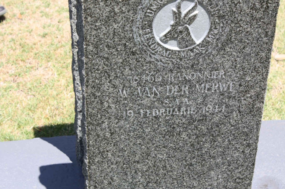 MERWE W., van der -1944