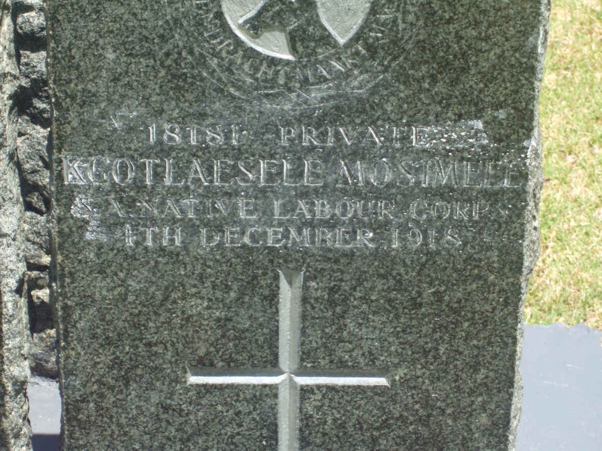 MOSIMELE Kgotlaesele −1918