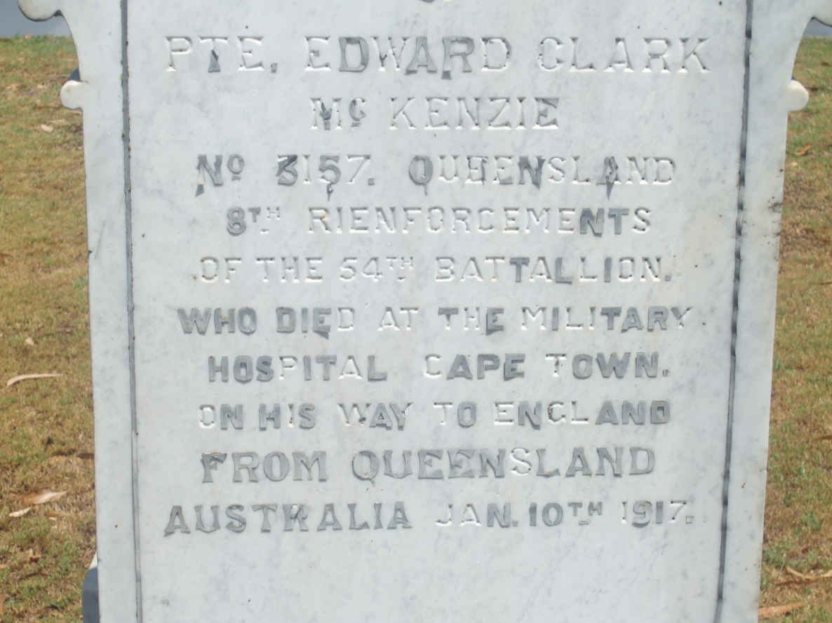 McKENZIE Edward Clark -1917