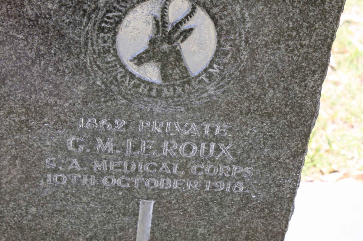 ROUX G.M., le -1918