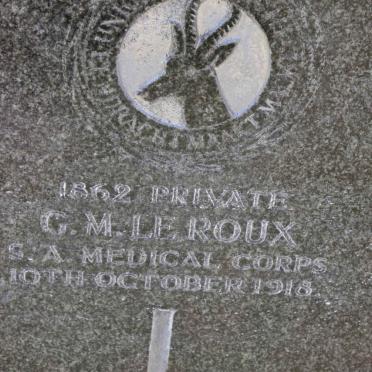 ROUX G.M., le -1918
