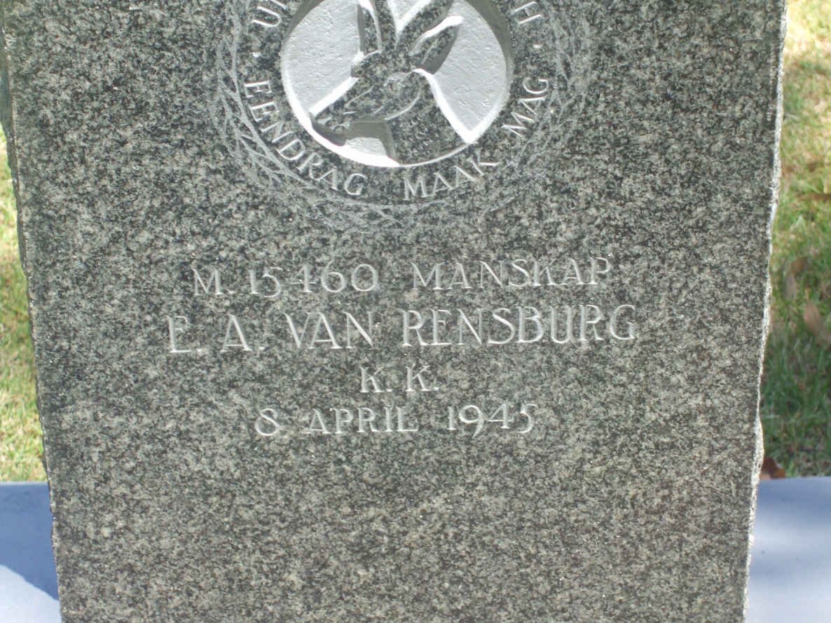 RENSBURG E.A., van −1945