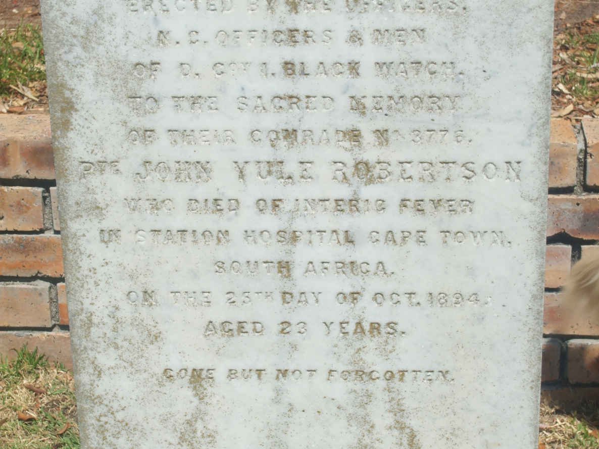 ROBERTSON John Yule -1894