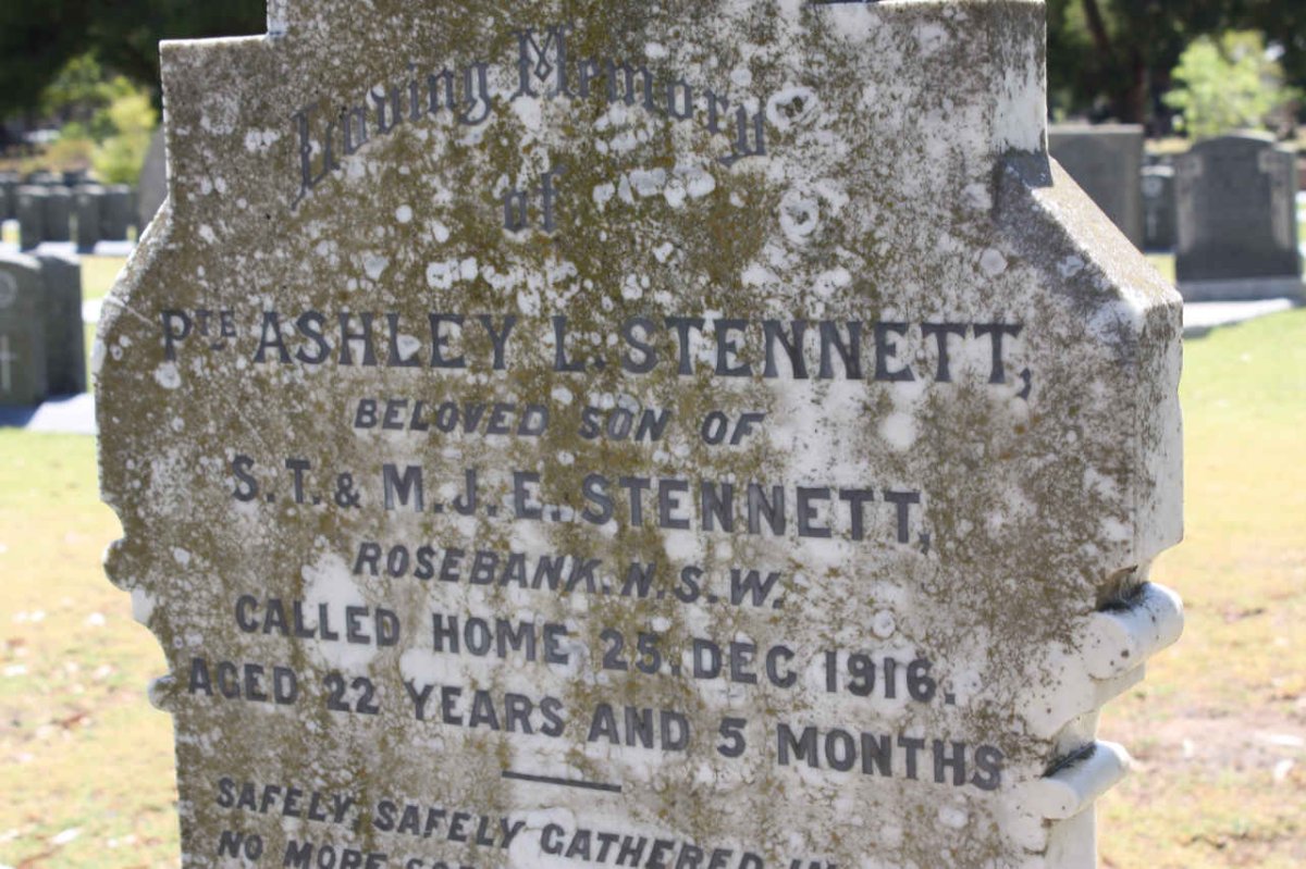 STENNETT Ashley L. -1916