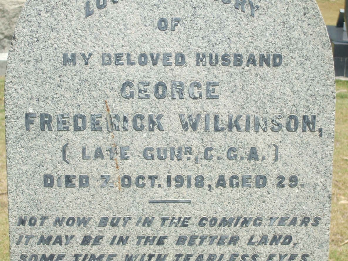 WILKINSON George Frederick −1918
