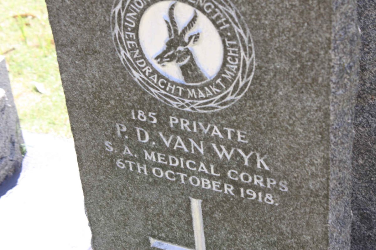 WYK P.D., van -1918