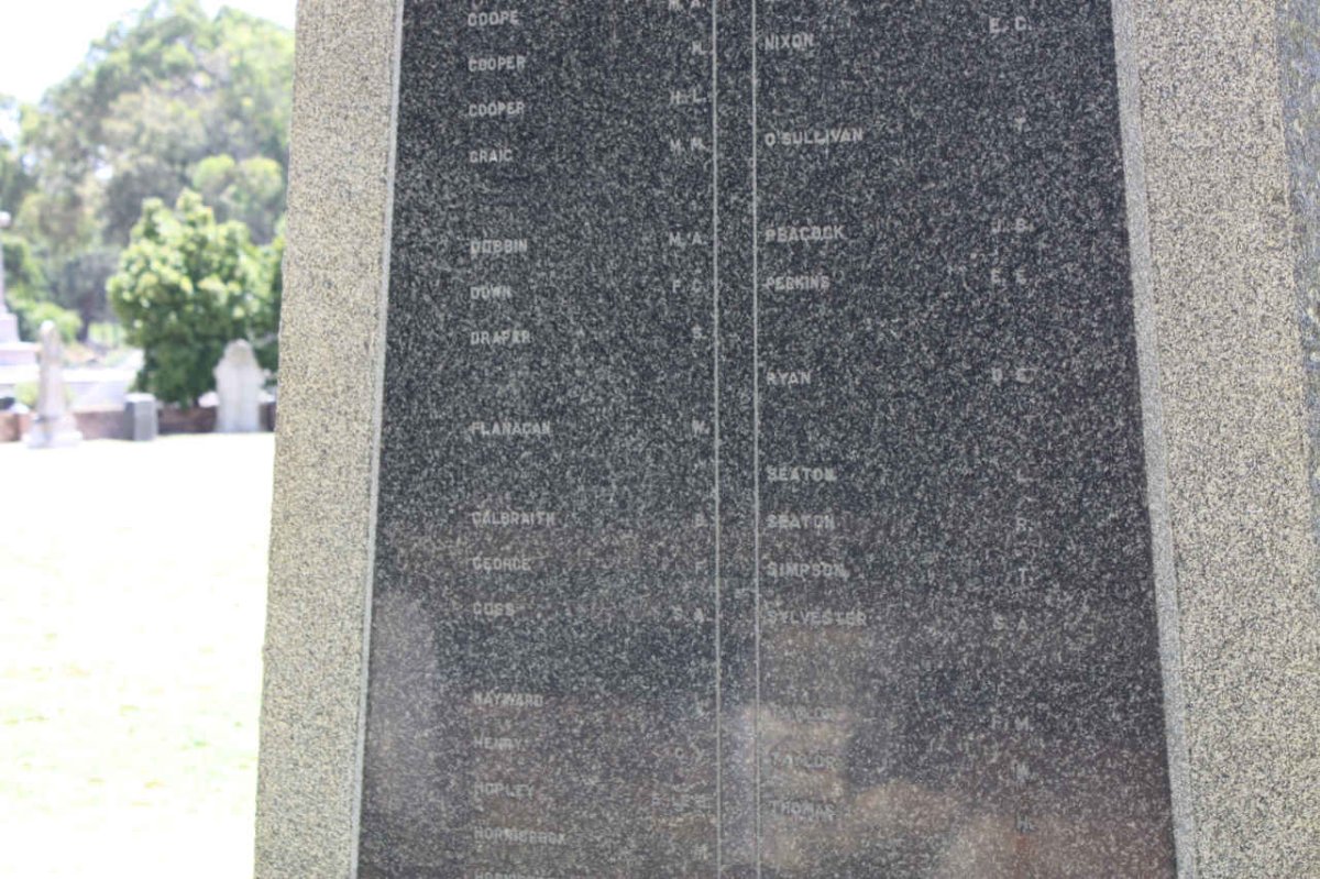 10. Monument to those who died 1841-1915 &amp; were buried at Fort Knokke - name list_4