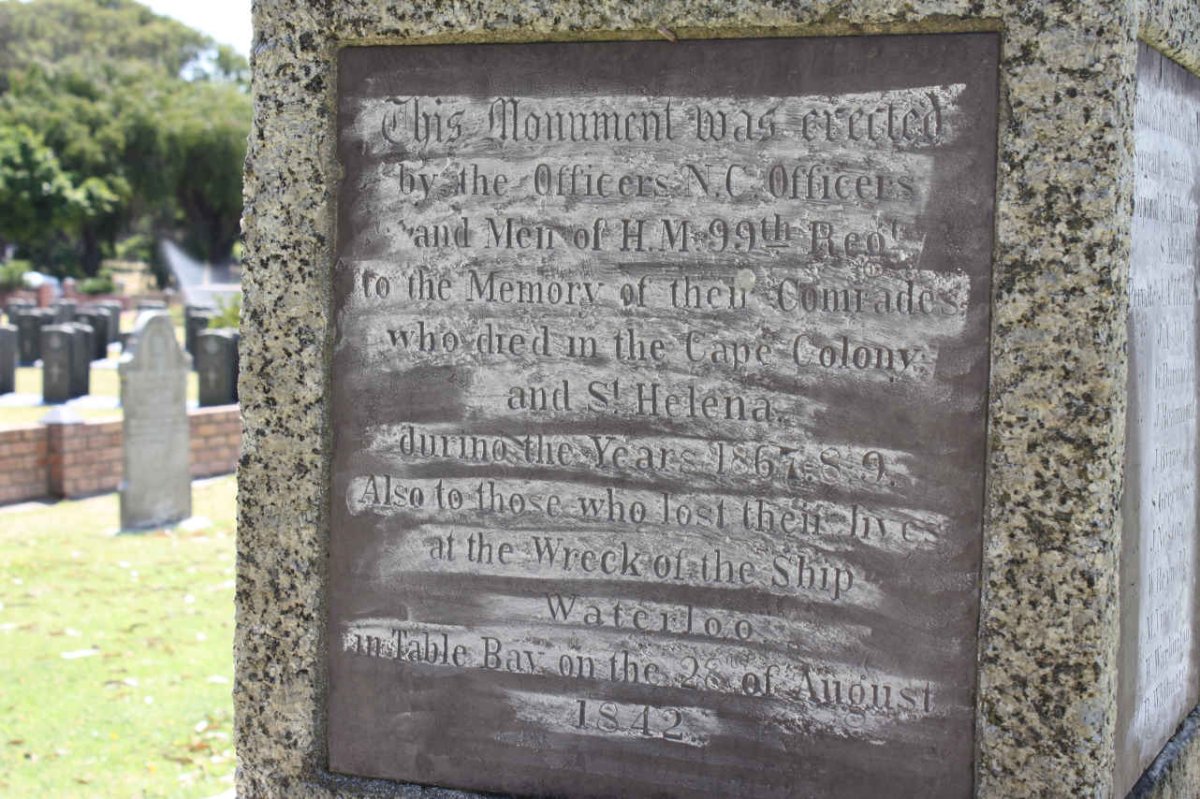 01. Monument to soldiers who died in Cape Colony &amp; St. Helena 1867-? 