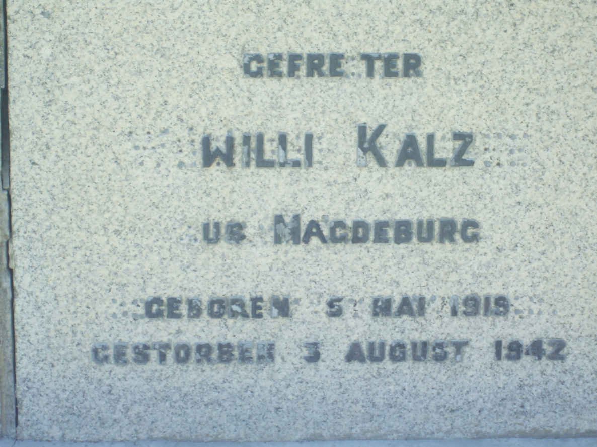 KALZ Willi 1919-1942