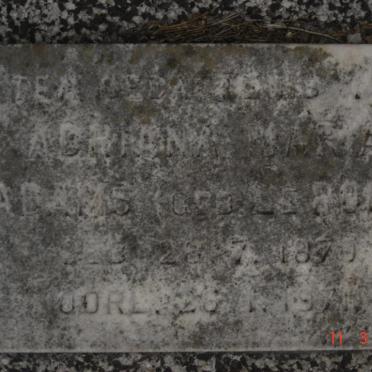 ADAMS Adriana Maria nee LE ROUX 1879-1971