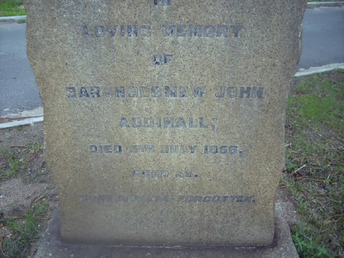 ADDINALL Bartholomew John -1956