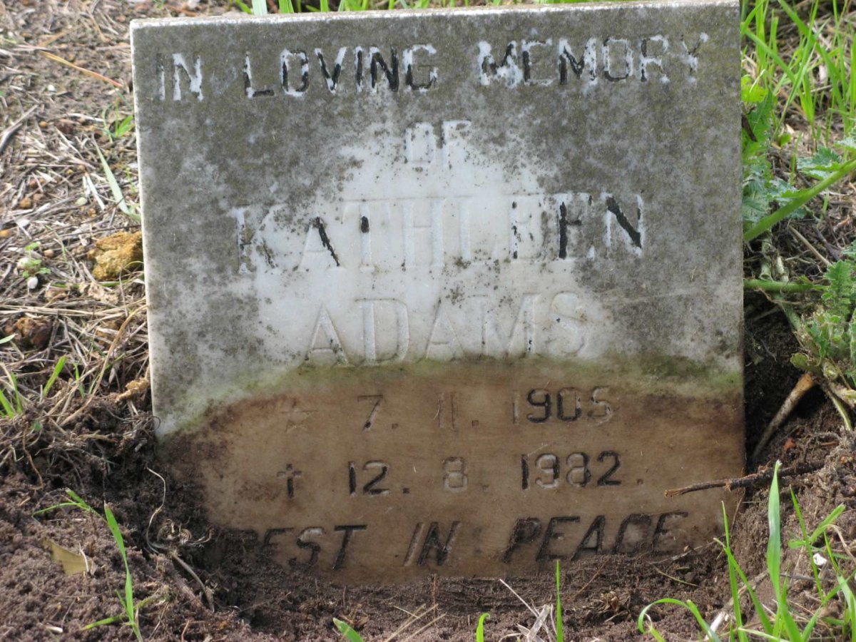 ADAMS Kathleen 1905-1982