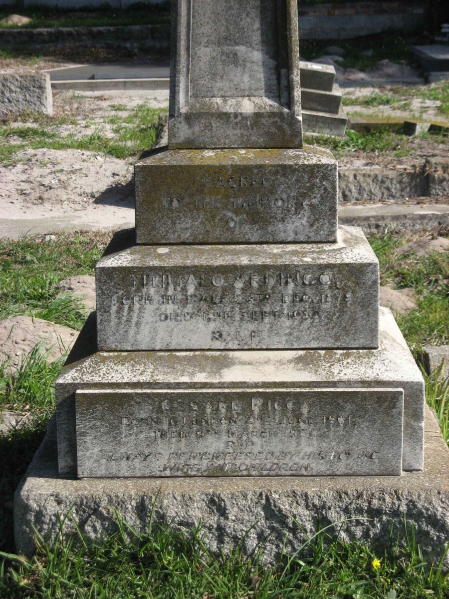 ARDINGO Titimalo 1879-1933 :: RICCA Cesare 1901-1954