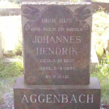 AGGENBACH Johannes Hendrik 1937-1964