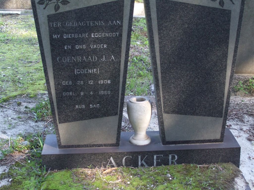 ACKER Coenraad J.A. 1906-1969