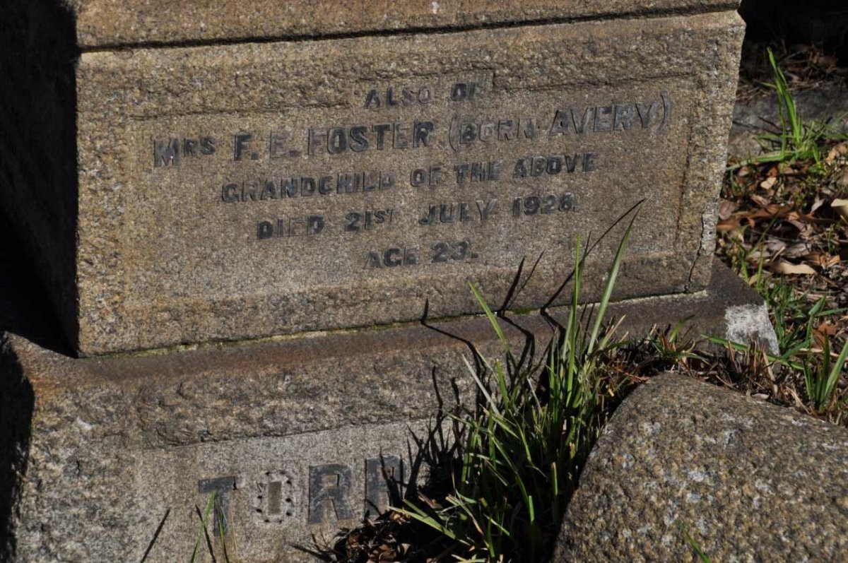 AVERY Henry James -1953 &amp; Elizabeth Walker -1957 :: FOSTER F.E. nee AVERY -1928