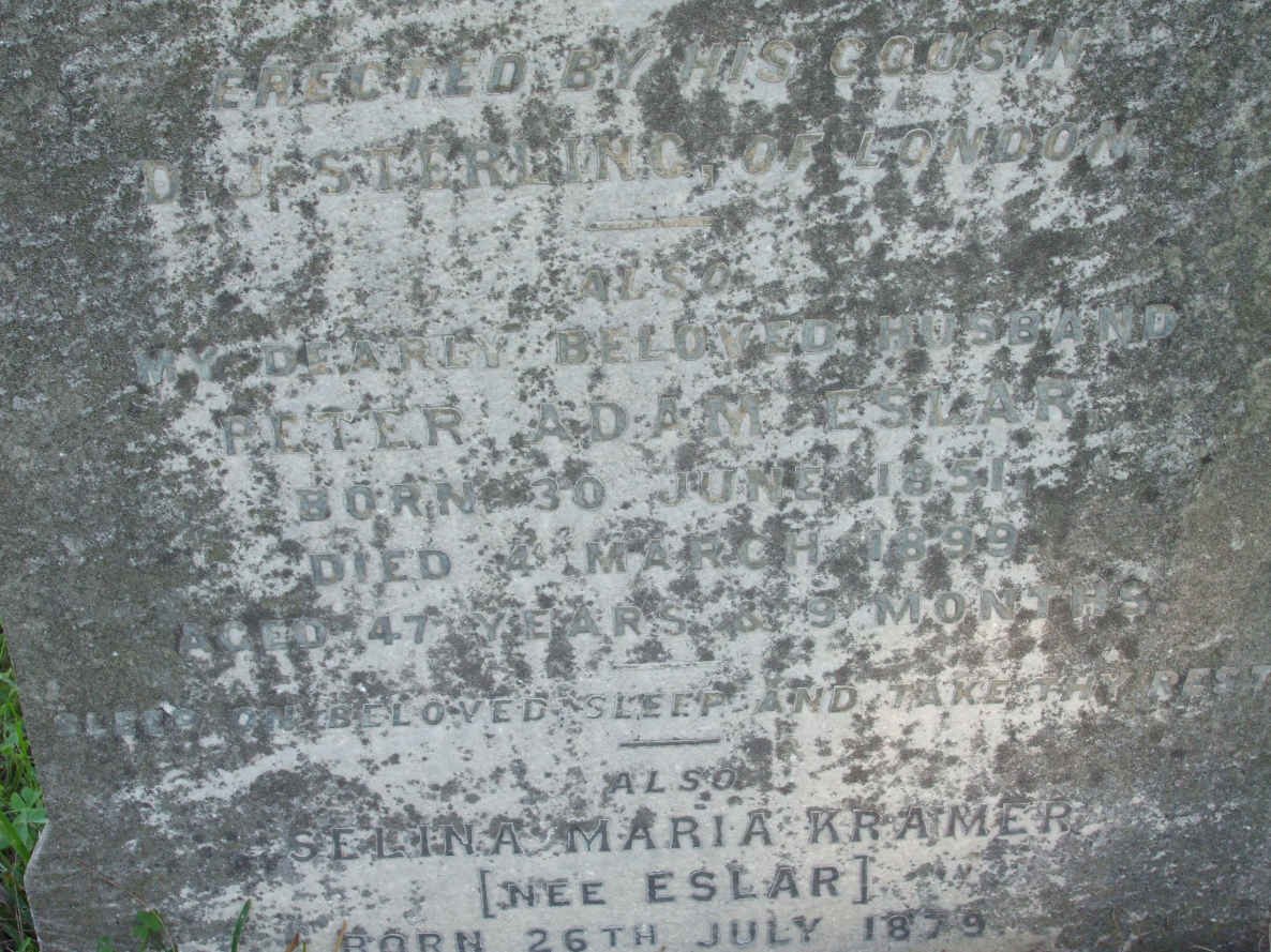 ESLAR Peter Adam 1851-1899 