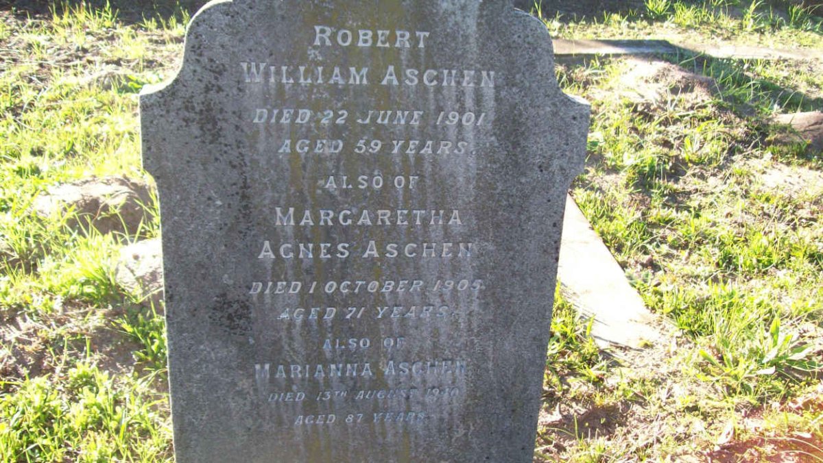 ASCHEN Robert William -1901 &amp; Margaretha Agnes -1905 :: ASCHEN Marianna -1910