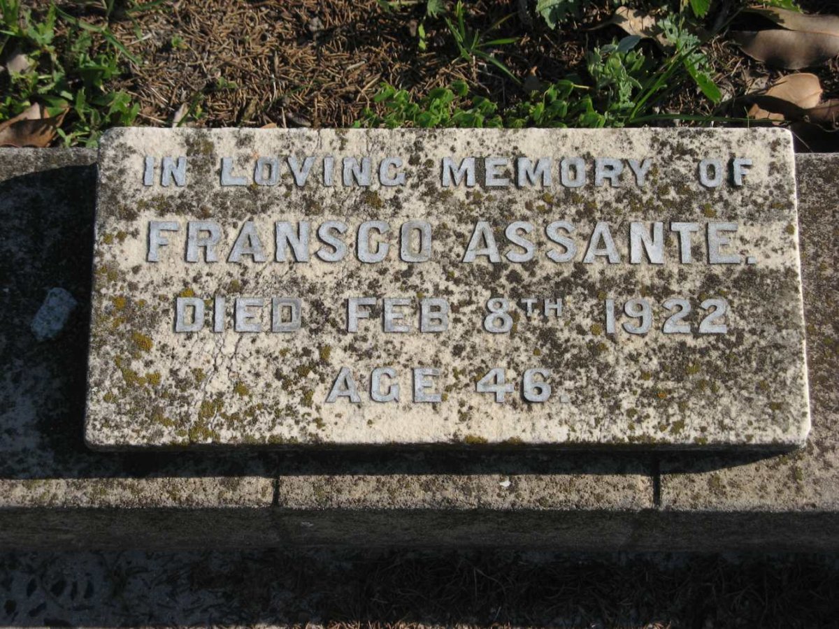 ASSANTE Fransco -1922