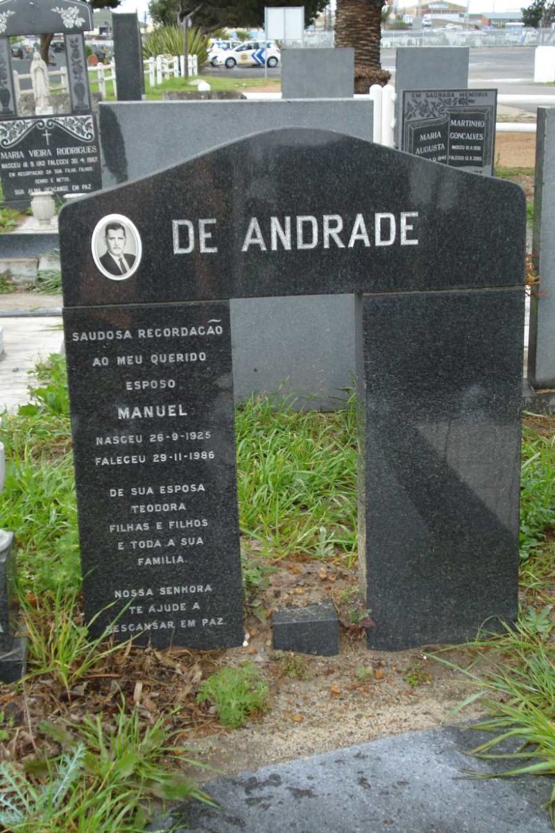 ANDRADE Manuel, de 1925-1986