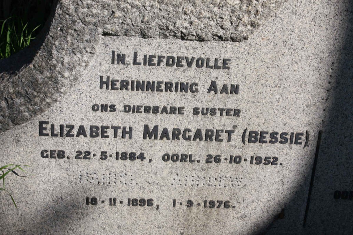 ANDREWS Elizabeth Margaret 1884-1952 :: ANDREWS Daniel Andries v.d. Merwe1896-1976