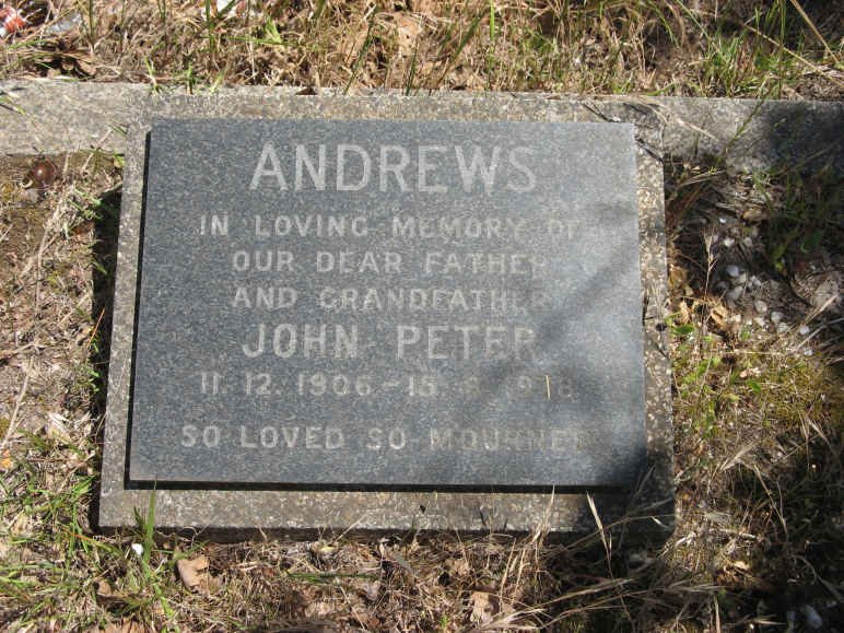 ANDREWS John Peter 1906-1978