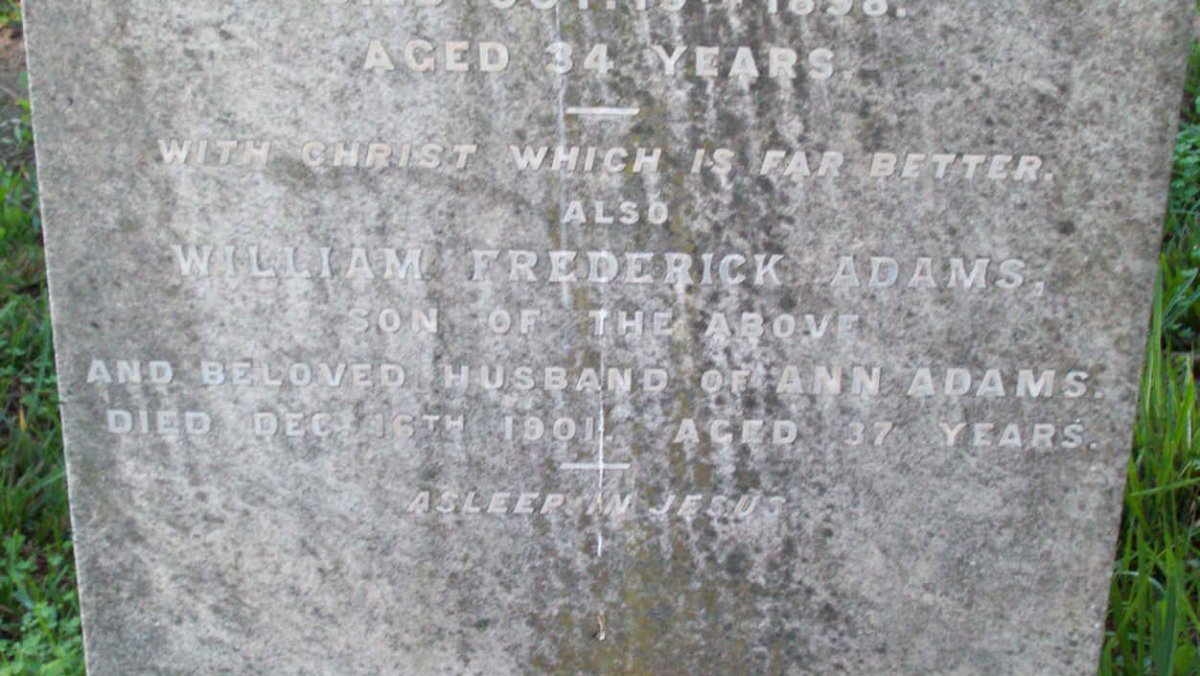 ADAMS William Frederick -1901 