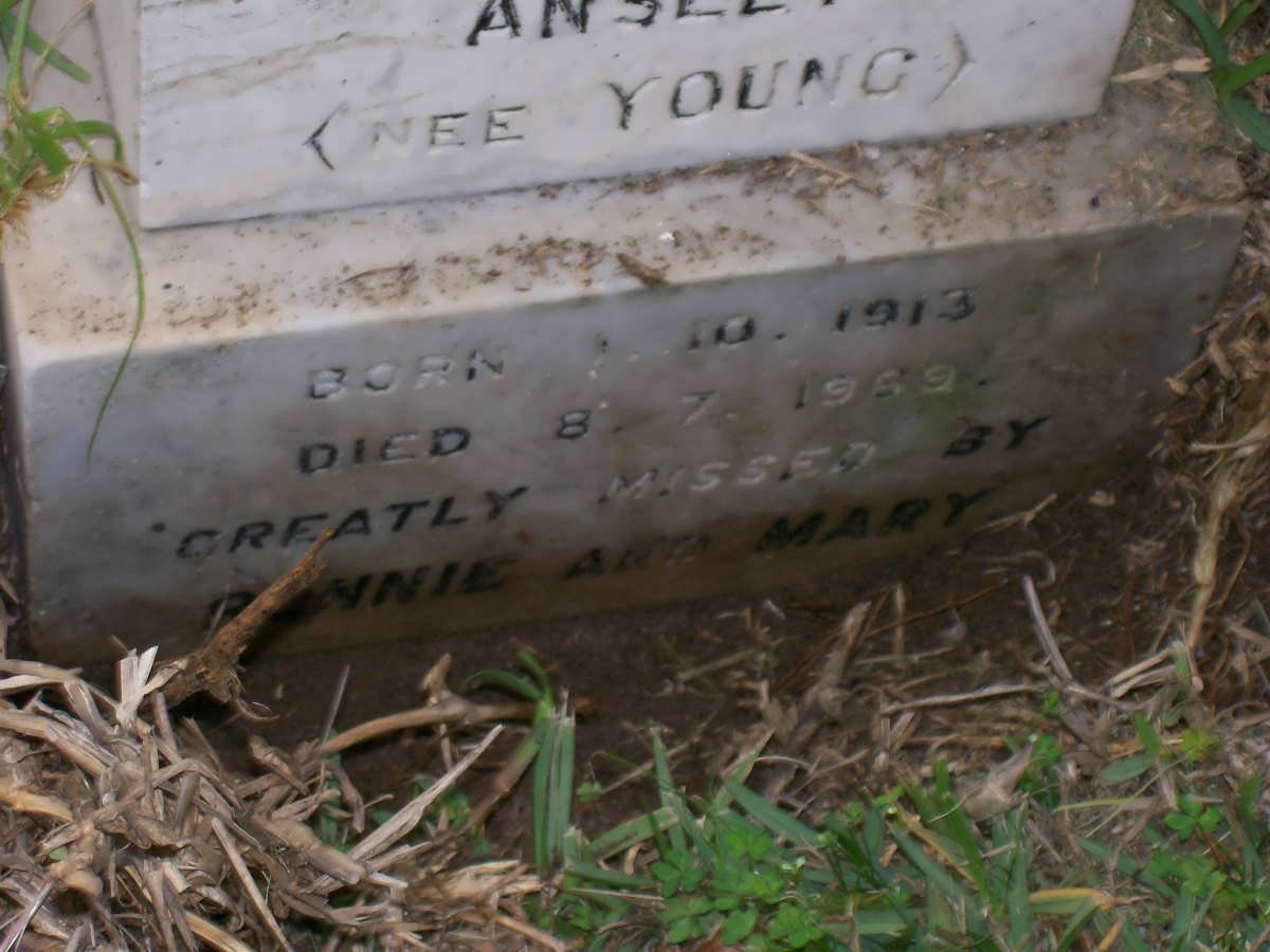 ANSLEY Kathleen Muriel nee YOUNG 1913-1969