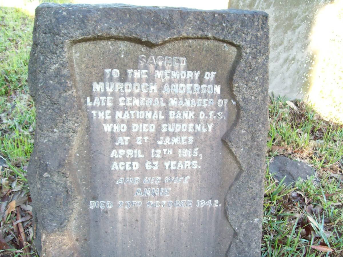 ANDERSON Murdoch -1915 &amp; Annie -1942
