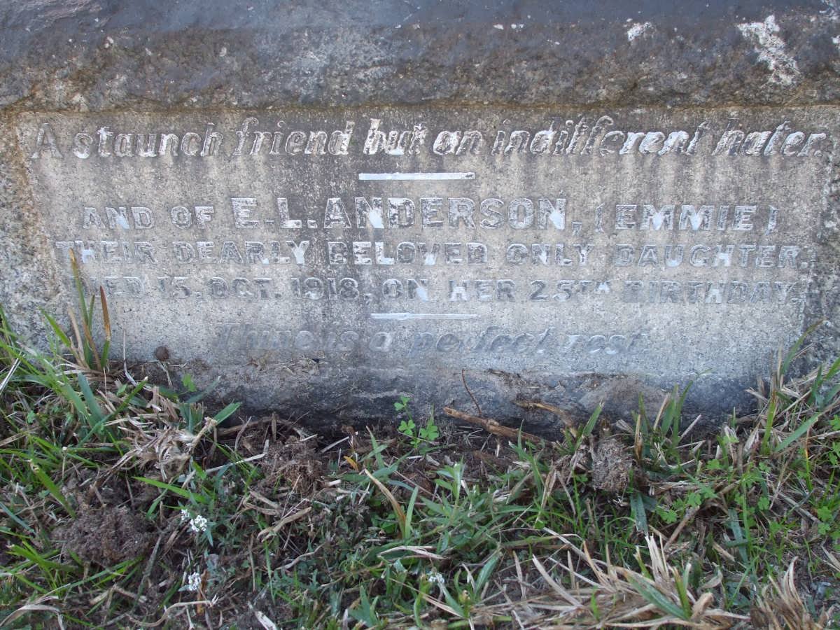 ANDERSON E.L. -1918