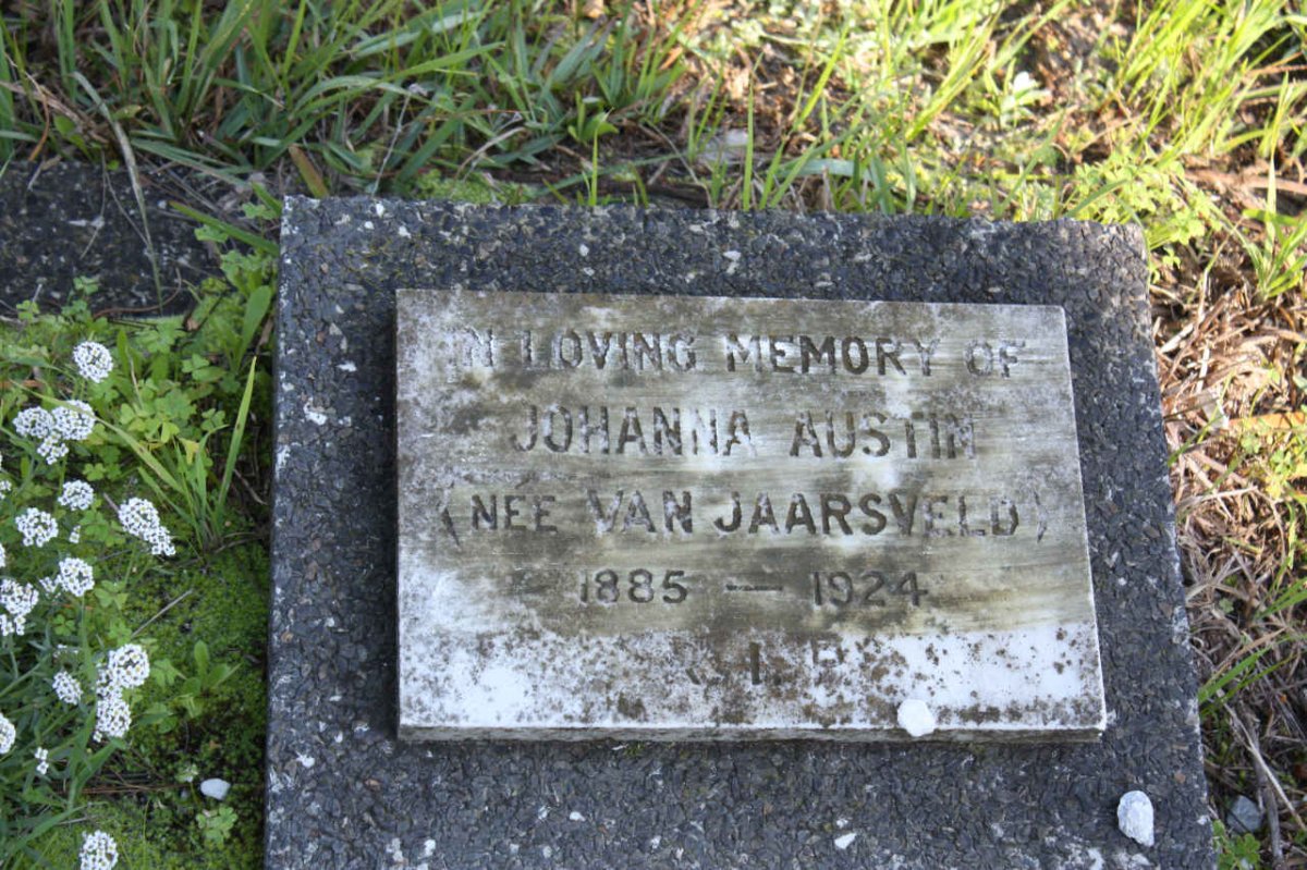 AUSTIN Johanna nee VAN JAARSVELD 1885-1924