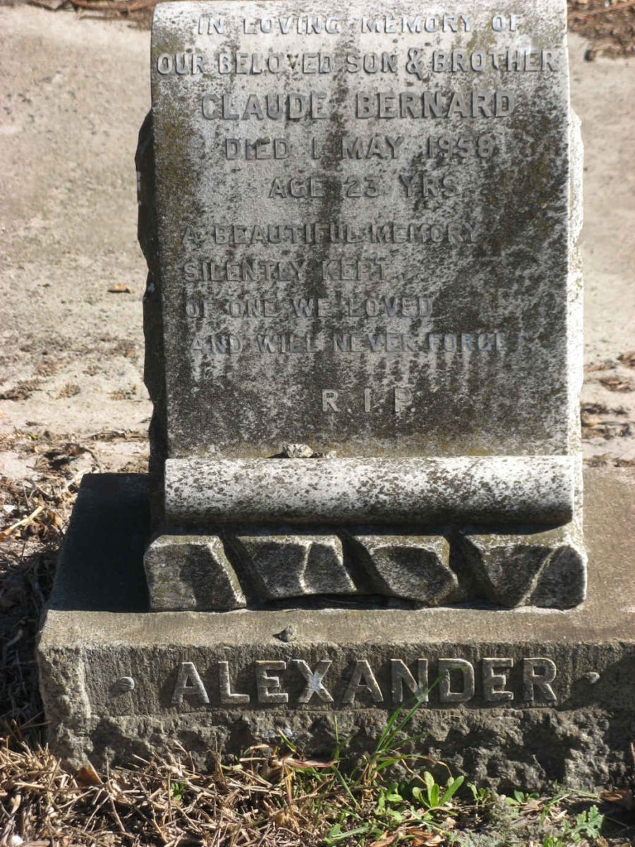 ALEXANDER Claude Bernard -1958