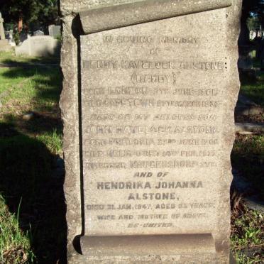ALSTONE Henry Havelock 1861-1933 :: ALSTONE John Havelock 1905-1932