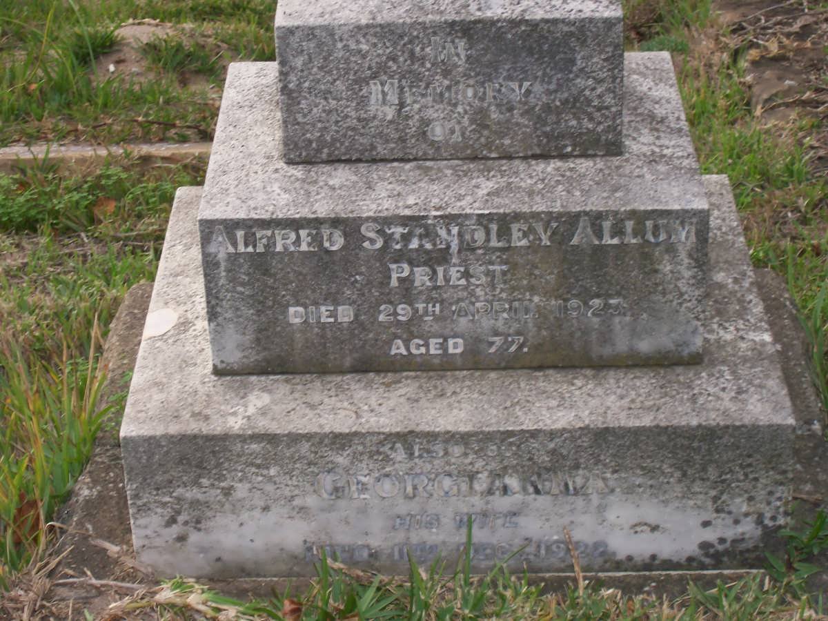 ALLUM Alfred Stanley -1923 &amp; Georgiana -1922