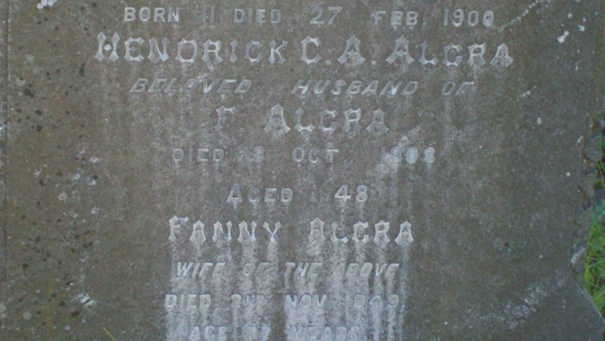 ALGRA Hendrick C.A. -1908 &amp; Fanny -1949